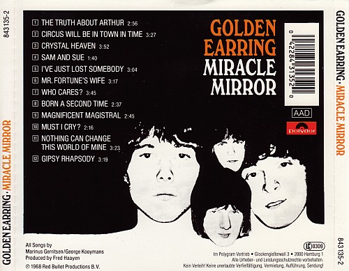 Golden Earring Miracle Mirror album 1968